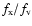 $f_{{\rm x}}/f_{{\rm v}}$