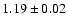 $1.19\pm0.02$