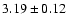 $3.19\pm0.12$