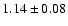 $1.14\pm0.08$