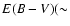 $E(B-V) (\sim$