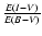 $\frac{E(I-V)}{E(B-V)}$