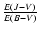 $\frac{E(J-V)}{E(B-V)}$