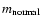 $m_{\rm normal}$