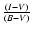 $\frac{(I-V)}{(B-V)}$