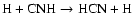 $\rm H + CNH \to HCN + H$