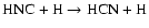 $\rm HNC + H \to
HCN + H$
