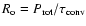 $R_{\rm o}=P_{\rm rot}/\tau_{\rm conv}$