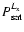 $P_{\rm sat}^{L_{\rm x}}$