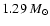$1.29~M_{\odot}$