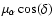 $\mu_\alpha\cos(\delta)$