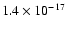 $1.4\times10^{-17}$
