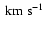 ${\rm ~km~s^{-1}}$