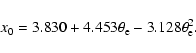 \begin{displaymath}x_0=3.830+4.453\theta_{\rm e}-3.128\theta_{\rm e}^2 .
\end{displaymath}