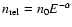 $n_{\rm rel} = n_0
E^{-\alpha}$