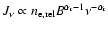 $J_{\nu} \propto n_{\rm e,rel} B^{\alpha_{\rm r}-1} \nu ^{-\alpha_{\rm r}}$