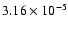 $3.16\times 10^{-5}$