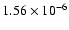 $1.56\times10^{-6}$