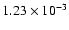 $1.23\times10^{-3}$