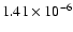 $1.41\times10^{-6}$
