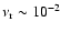 $\nu_{\rm r} \sim
10^{-2}$