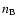 $n_{\rm B}$
