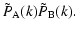 $\displaystyle \tilde{P}_{\rm A}(k) \tilde{P}_{\rm B}(k).$