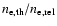 $n_{\rm e,th}/n_{\rm e,rel}$
