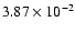 $3.87\times10^{-2}$