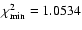 $\chi^2_{\rm min} = 1.0534$