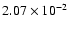 $2.07\times10^{-2}$