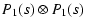 $\displaystyle P_1(s)\otimes P_1(s)$