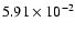 $5.91\times 10^{-2}$