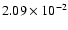 $2.09\times 10^{-2}$