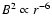 $B^2 \propto r^{-6}$