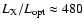 $L_{{\rm X}}/L_{{\rm opt}} \approx 480$