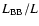 $L_{{\rm BB}}/L$