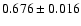 $0.676 \pm 0.016$