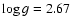 $\log g = 2.67$