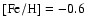 ${\rm
[Fe/H]} = -0.6$