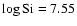$\log {\rm Si} = 7.55$