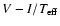 $V-I/T_{\rm eff}$