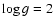 $\log g =
2$