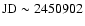 ${\rm JD} \sim 2450902$