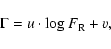 \begin{displaymath}\Gamma=u\cdot \log F_{\rm R} + v,
\end{displaymath}