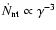 $\dot N_{\rm nt}\propto\gamma^{-3}$