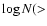 $\log N(>$