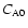 $C_{\rm A0}$