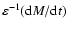 $\varepsilon^{-1}({\rm d}M/{\rm d}t)$