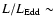 $L/L_{{\rm Edd}} \sim$